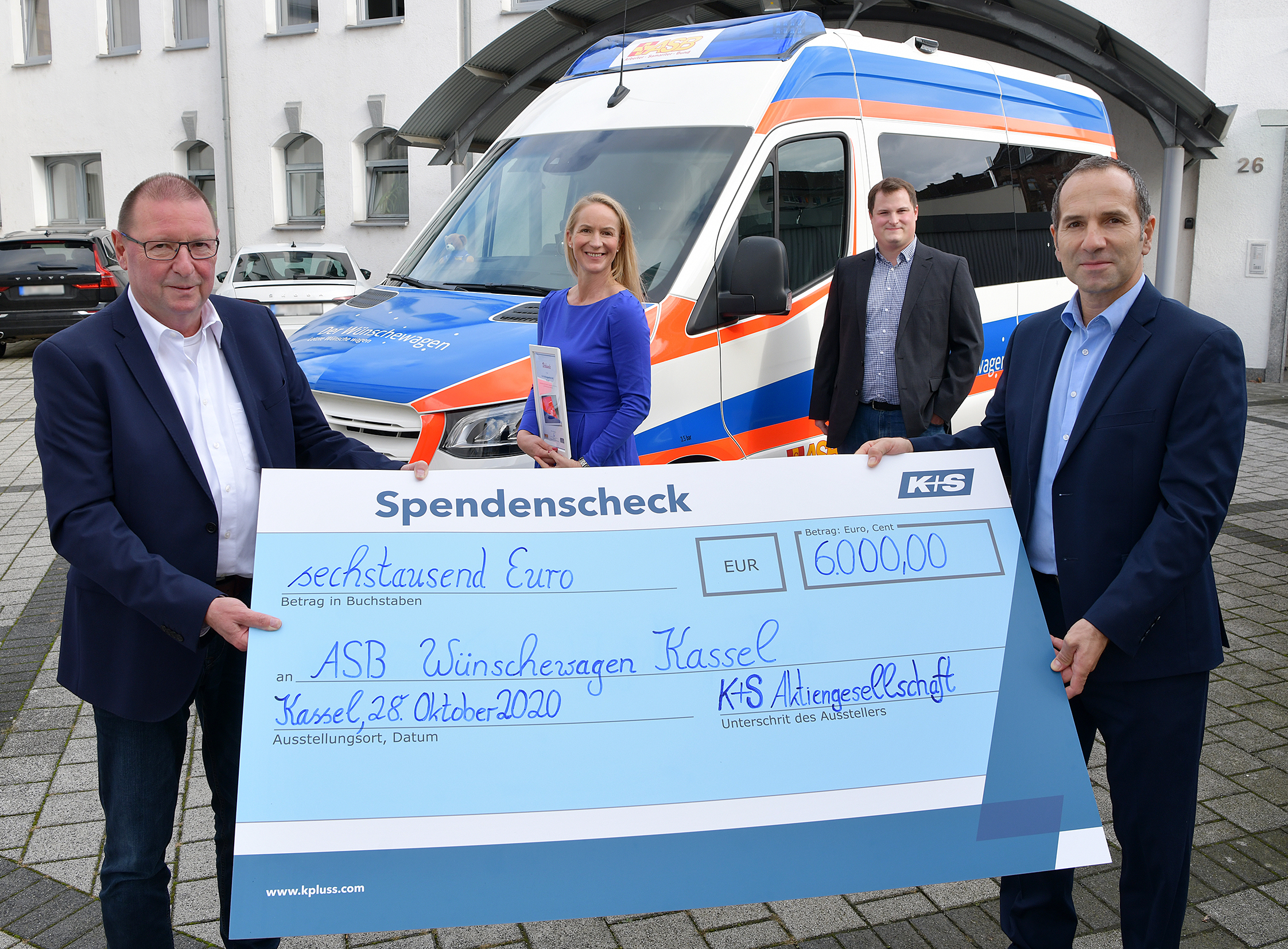 „COVID-19 – Spendenkampagne“ von K+S unterstützt die Wünschewagen Nordhessen, Nordrhein-Westfalen, Niedersachsen, Sachsen-Anhalt und Thüringen